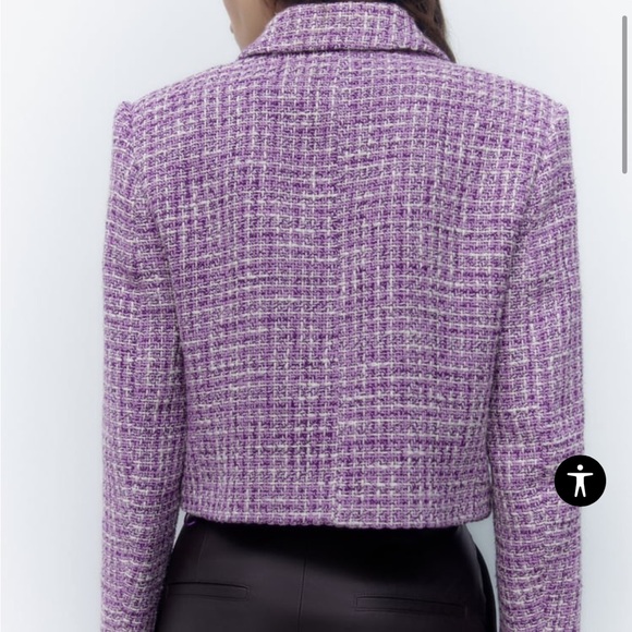 Purple tweed textured blazer with matching skirt HOST Pick π₯³π₯³π₯³π₯³π₯³ - Picture 7 of 16